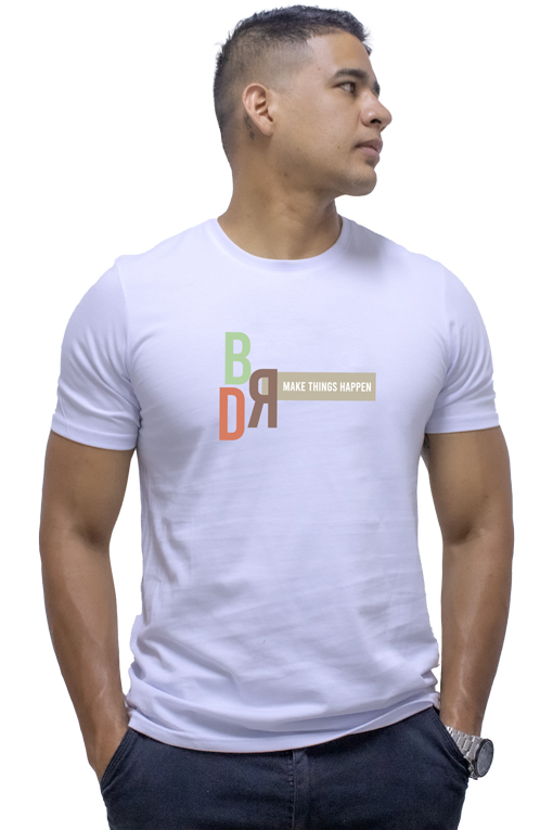 AMARO (CAMISETA EN TALLAS PLUS CON ESTAMPADO PARA HOMBRE EN COLOR BLANCO)