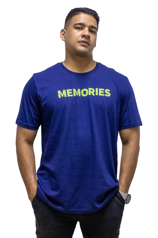 DANILO (CAMISETA CON ESTAMPADO PARA HOMBRE EN COLOR AZUL OSCURO)
