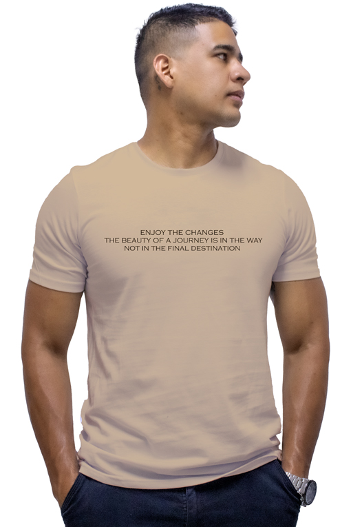 JOURNEY (CAMISETA CON ESTAMPADO PARA HOMBRE EN COLOR KAKI)