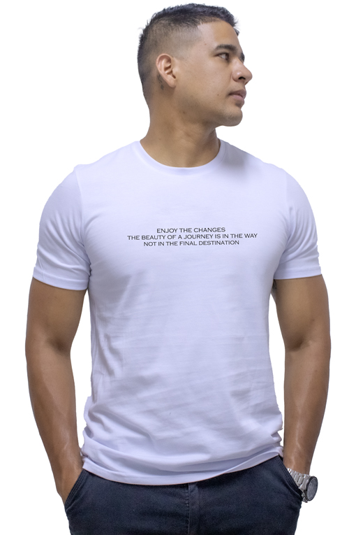 JOURNEY (CAMISETA CON ESTAMPADO PARA HOMBRE EN COLOR BLANCO)