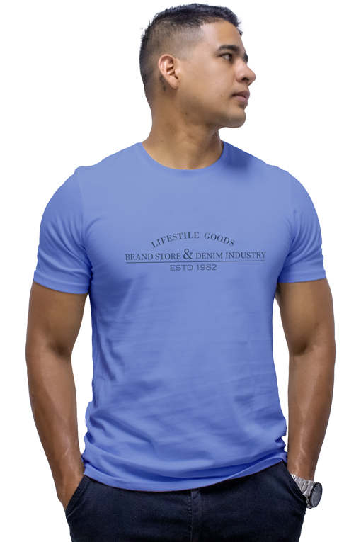 GOODY (CAMISETA CON ESTAMPADO PARA HOMBRE EN COLOR AZUL CLARO)